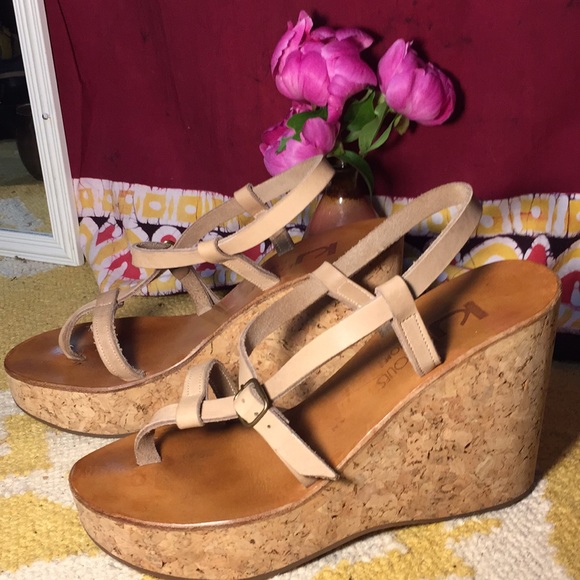 K Jacques St Tropez Diapason Cork Slide Sandals 9 - Picture 2 of 8